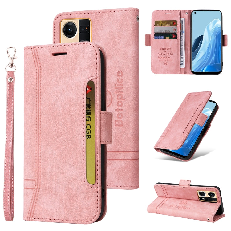Custodia in pelle con fibbia doppio lato per OPPO Reno7, Realme 9i, OPPO Reno7 /