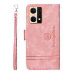 Custodia in pelle con fibbia doppio lato per OPPO Reno7, Realme 9i, OPPO Reno7 /