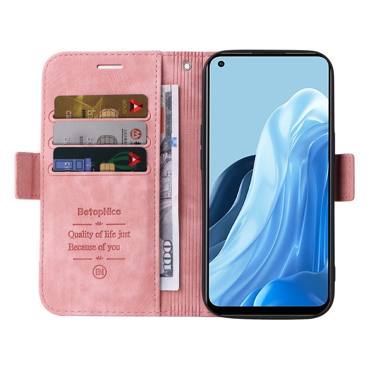 Custodia in pelle con fibbia doppio lato per OPPO Reno7, Realme 9i, OPPO Reno7 /