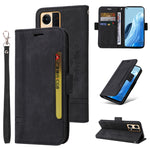 Custodia in pelle con fibbia doppio lato per OPPO Reno7, Realme 9i, OPPO Reno7 /