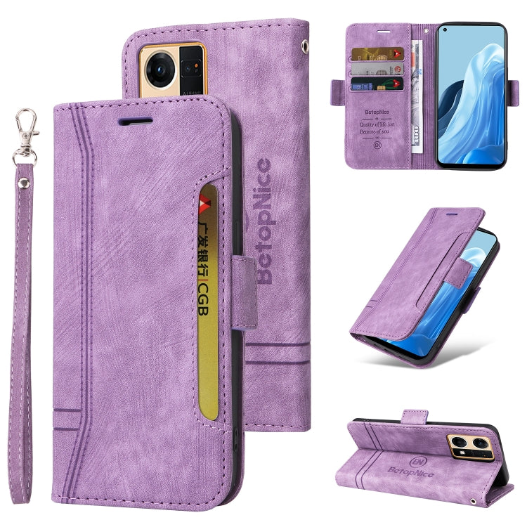 Custodia in pelle con fibbia doppio lato per OPPO Reno7, Realme 9i, OPPO Reno7 /