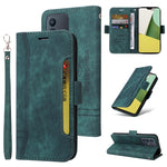 Custodia in pelle con fibbia doppio lato per OPPO Reno7, Realme 9i, OPPO Reno7 /