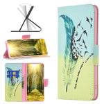 Custodia per telefono in pelle con motivo a disegno colorato, For vivo Y35/Y22, For Xiaomi Redmi A1/Redmi A1+, For Samsung Galaxy A04 4G