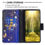 Custodia in pelle per telefono con cerniera modello disegno colorato, For vivo Y35/Y22, For Xiaomi Redmi A1/Redmi A1+, For Samsung Galaxy A04 4G