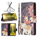 Custodia in pelle per telefono con cerniera modello disegno colorato, For vivo Y35/Y22, For Xiaomi Redmi A1/Redmi A1+, For Samsung Galaxy A04 4G
