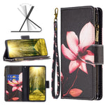 Custodia in pelle per telefono con cerniera modello disegno colorato, For vivo Y35/Y22, For Xiaomi Redmi A1/Redmi A1+, For Samsung Galaxy A04 4G