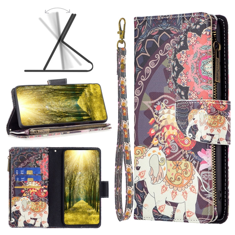 Custodia in pelle per telefono con cerniera modello disegno colorato, For vivo Y35/Y22, For Xiaomi Redmi A1/Redmi A1+, For Samsung Galaxy A04 4G