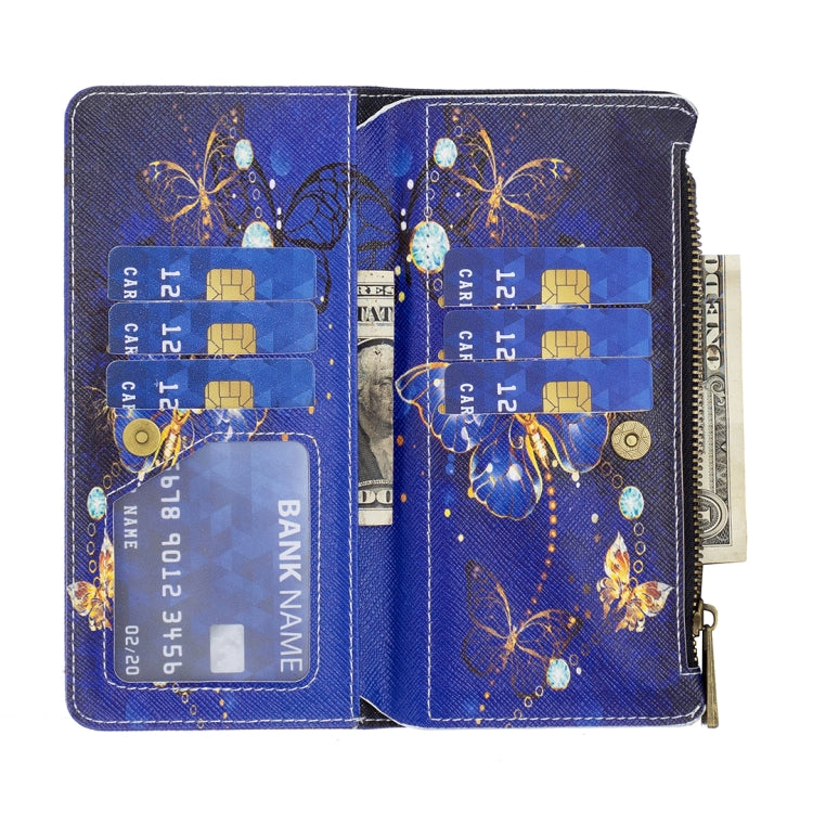 Custodia in pelle per telefono con cerniera modello disegno colorato, For Samsung Galaxy A23e 5G