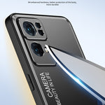 Custodia metallo satinato per OPPO Reno7 Pro e OPPO Reno7 e Reno7, argento