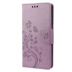 Custodia per cellulare in pelle con motivo floreale a farfalla, For Motorola Moto G42, For OnePlus 10T, For Samsung Galaxy A04