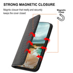 Custodia per telefono in pelle con chiusura magnetica a griglia cubica in vitello, For Samsung Galaxy A22 5G JP Version, For Samsung Galaxy A03s 166mm, For Samsung Galaxy A03s 165.8mm, For Samsung Galaxy A13 4G / 5G