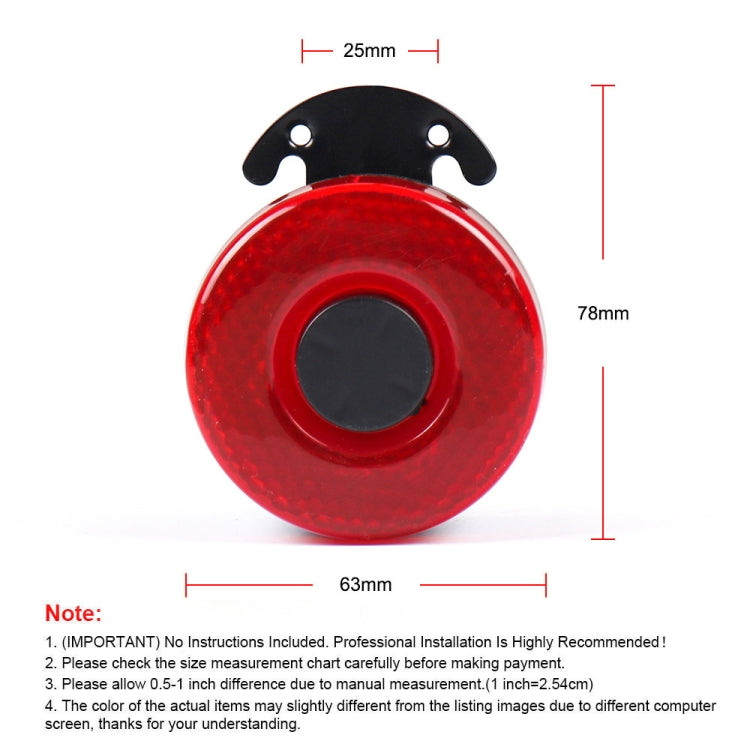 Clacson retromarcia auto 12-24V con luce LED