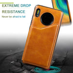Custodia portafoglio in vitello con slot carte Huawei Mate 30