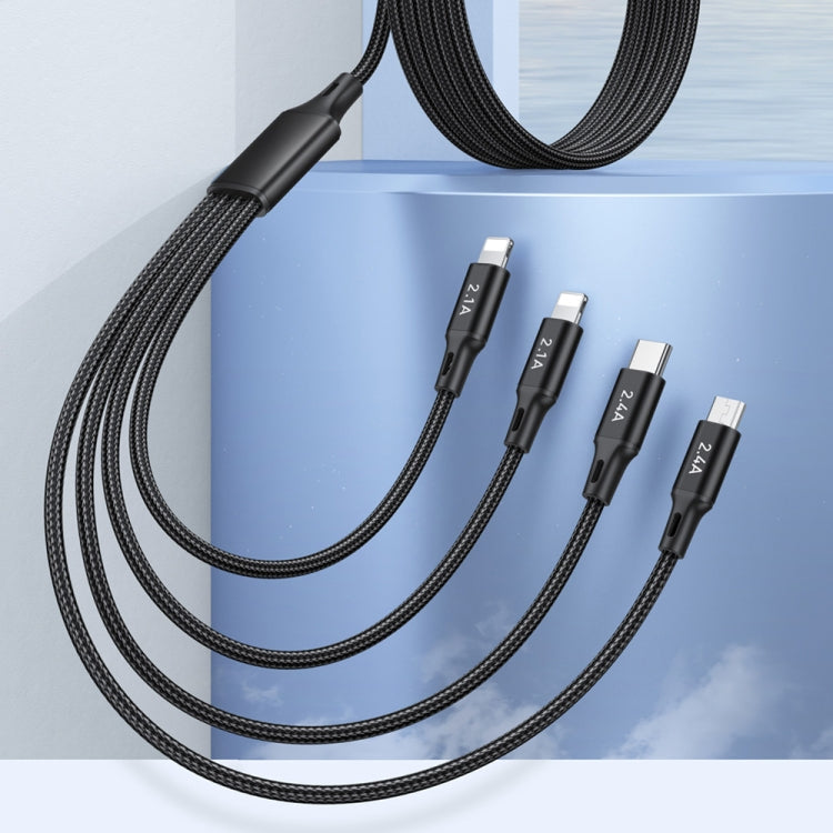 Cavo ricarica multiplo USB a USB-C 4 in 1 1,5m