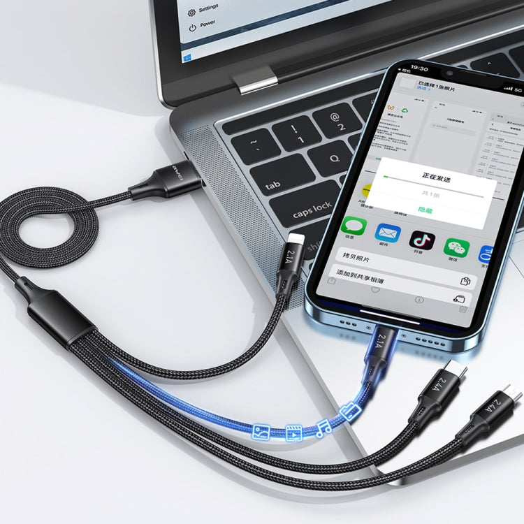 Cavo ricarica multiplo USB a USB-C 4 in 1 1,5m