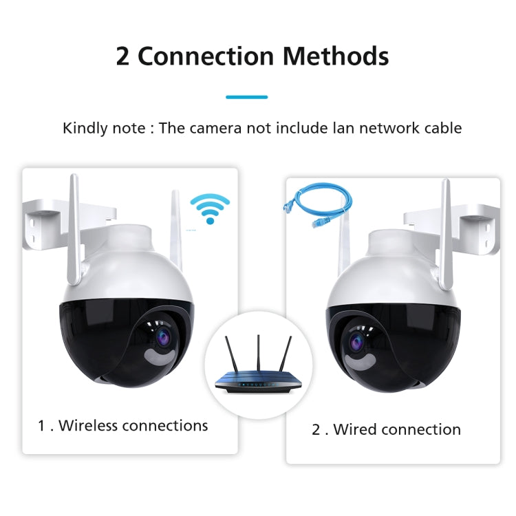 QX62 Telecamera di sorveglianza WiFi HD 4MP EU Plug