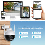 QX62 Telecamera di sorveglianza WiFi HD 4MP EU Plug