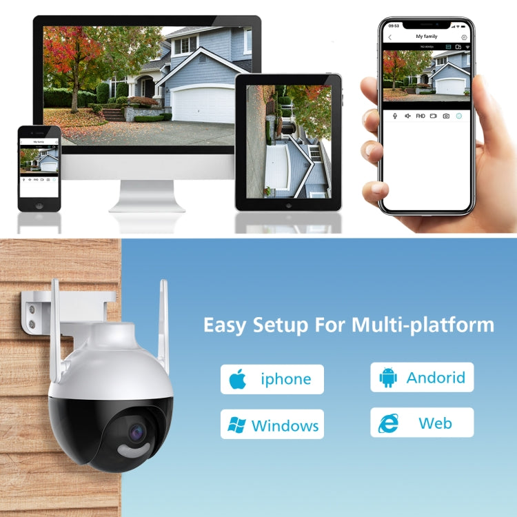 QX62 Telecamera di sorveglianza WiFi HD 4MP EU Plug