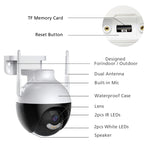 Telecamera di sorveglianza WiFi HD 8 MP con EU/US/UK/AU Plug