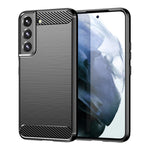Custodia per telefono TPU in fibra di carbonio con trama spazzolata, For Samsung Galaxy S23 5G, For Samsung Galaxy S23+ 5G, For Samsung Galaxy S23 Ultra 5G
