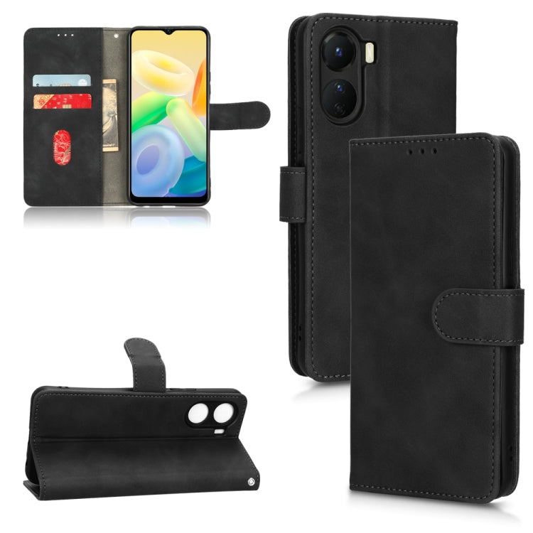 Custodia in pelle con vibrazione magnetica per vivo Y16 4G, Xiaomi Redmi A1 4G e