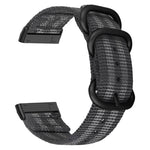 Cinturino in nylon con fibbia acciaio per Fitbit Versa 4