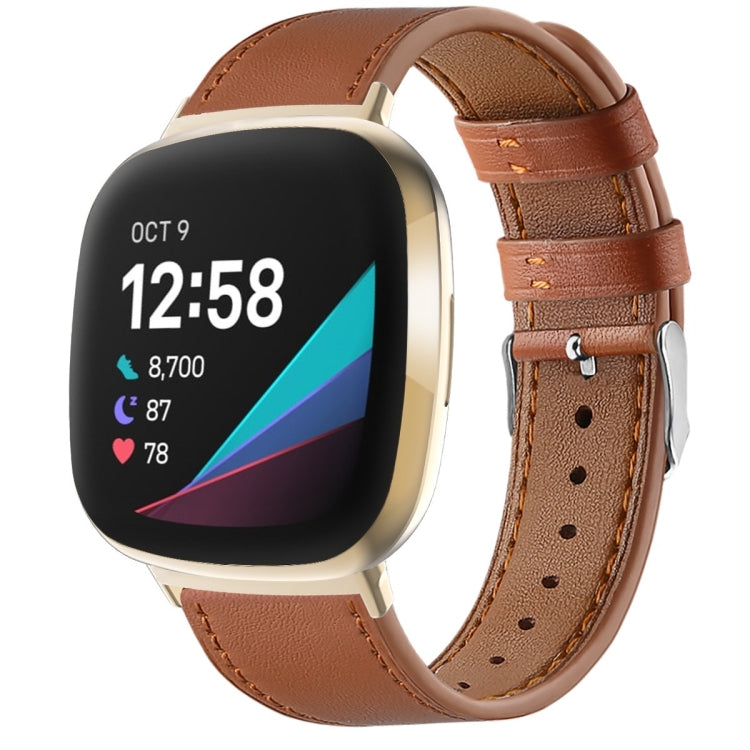 Cinturino in pelle per Fitbit Versa 4 e Sense 2