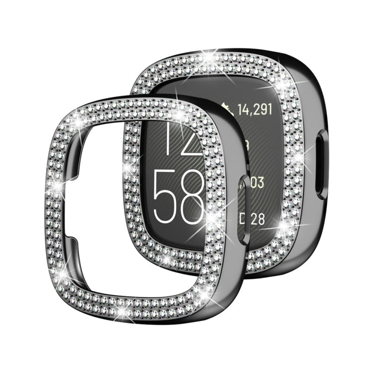 Cassa protettiva PC con diamanti per Fitbit Versa 4