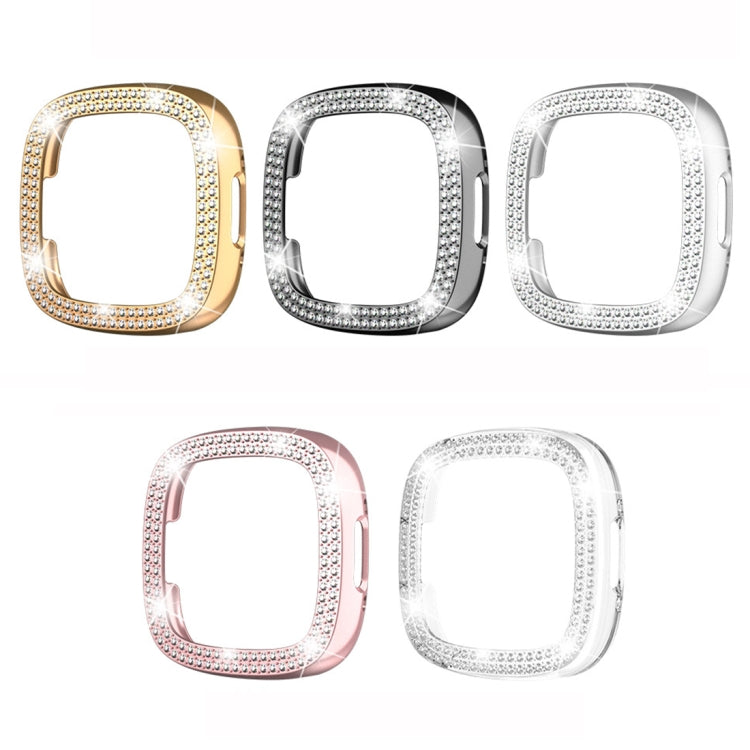 Cassa protettiva PC con diamanti per Fitbit Versa 4