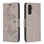 Custodia in pelle con motivo a due farfalle in rilievo, For Samsung Galaxy A14 5G, For Samsung Galaxy S23+ 5G, For Samsung Galaxy S23 Ultra 5G, For Samsung Galaxy S23 5