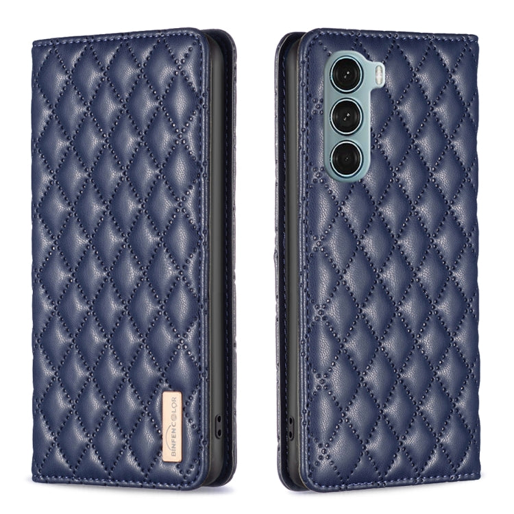 Custodia a conchiglia magnetica Diamond Lattice per Motorola Moto G200 5G e