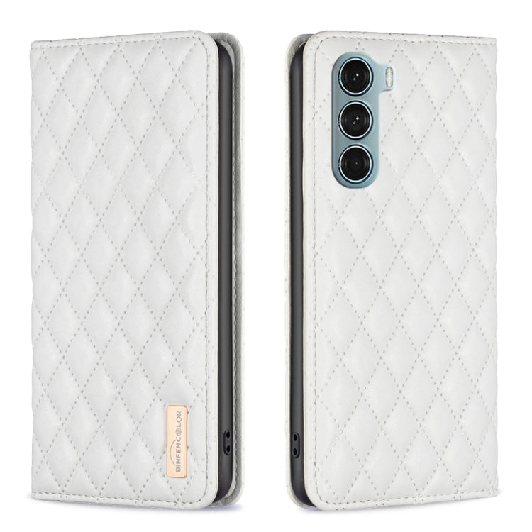 Custodia a conchiglia magnetica Diamond Lattice per Motorola Moto G200 5G e