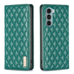 Custodia a conchiglia magnetica Diamond Lattice per Motorola Moto G200 5G e
