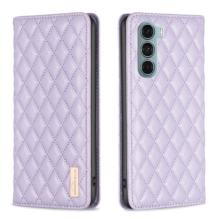 Custodia a conchiglia magnetica Diamond Lattice per Motorola Moto G200 5G e
