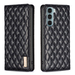 Custodia a conchiglia magnetica Diamond Lattice per Motorola Moto G200 5G e