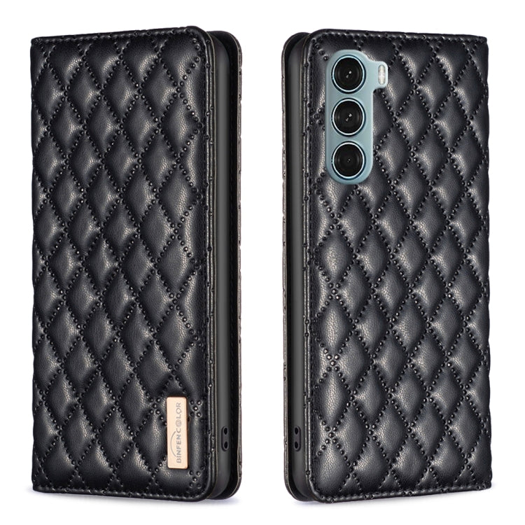 Custodia a conchiglia magnetica Diamond Lattice per Motorola Moto G200 5G e