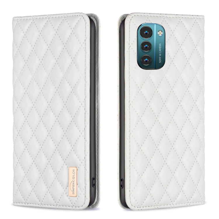 Custodia a conchiglia magnetica Diamond Lattice per Motorola Moto G200 5G e