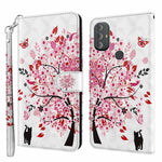 Modello di pittura 3D Custodia per telefono in TPU + PU, For Motorola Moto G Power 2022, For Motorola Moto G Stylus 5G 2022