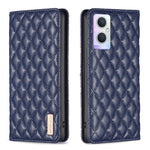 Custodia a conchiglia magnetica in pelle Diamond Lattice per OPPO A94 5G e altri