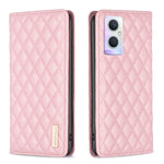 Custodia a conchiglia magnetica in pelle Diamond Lattice per OPPO A94 5G e altri