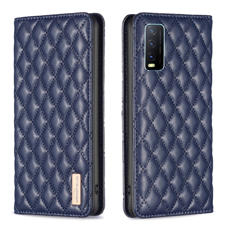 Custodia a conchiglia in pelle magnetica Diamond Lattice per vivo Y20, Y21s /