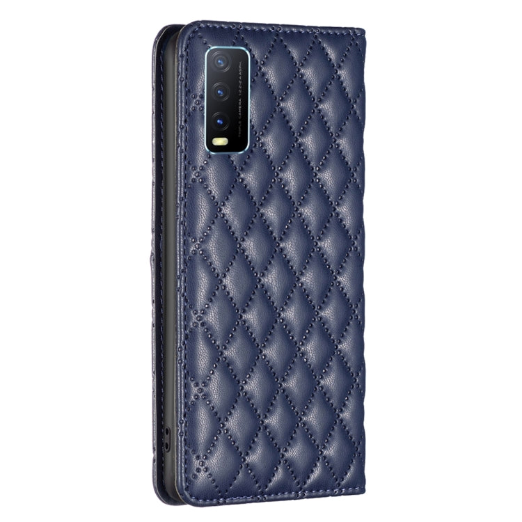 Custodia a conchiglia in pelle magnetica Diamond Lattice per vivo Y20, Y21s /