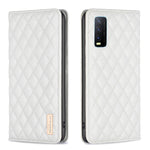 Custodia a conchiglia in pelle magnetica Diamond Lattice per vivo Y20, Y21s /