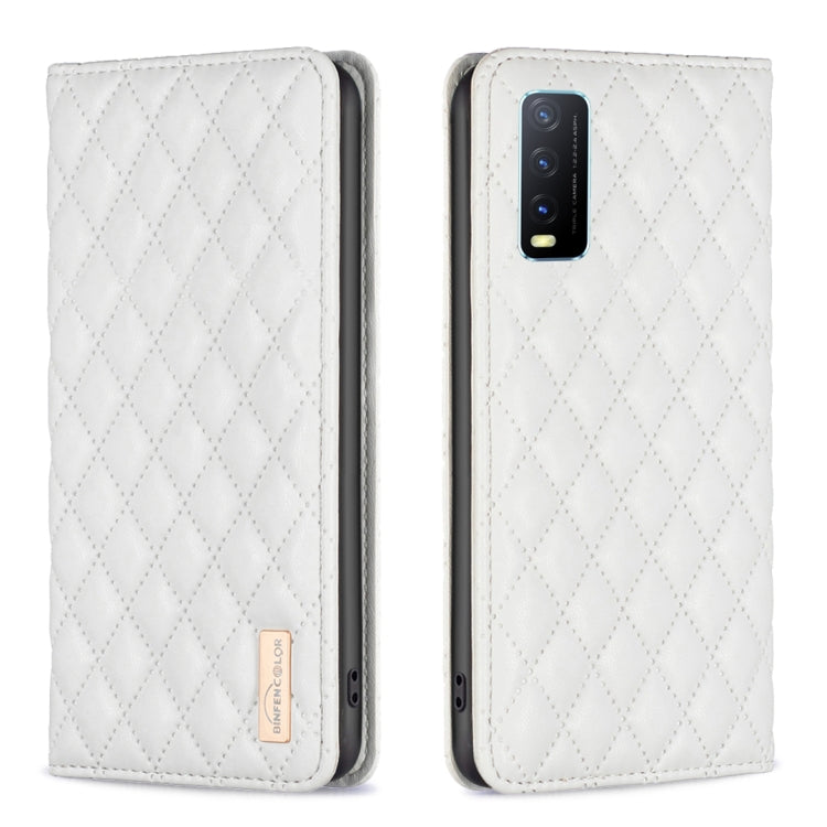 Custodia a conchiglia in pelle magnetica Diamond Lattice per vivo Y20, Y21s /