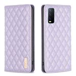 Custodia a conchiglia in pelle magnetica Diamond Lattice per vivo Y20, Y21s /