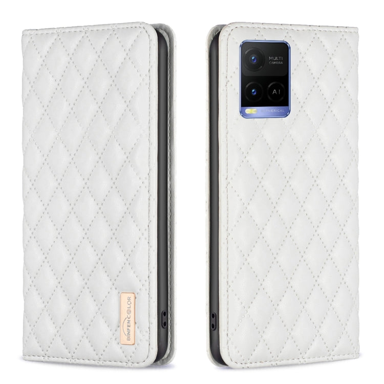 Custodia a conchiglia in pelle magnetica Diamond Lattice per vivo Y20, Y21s /
