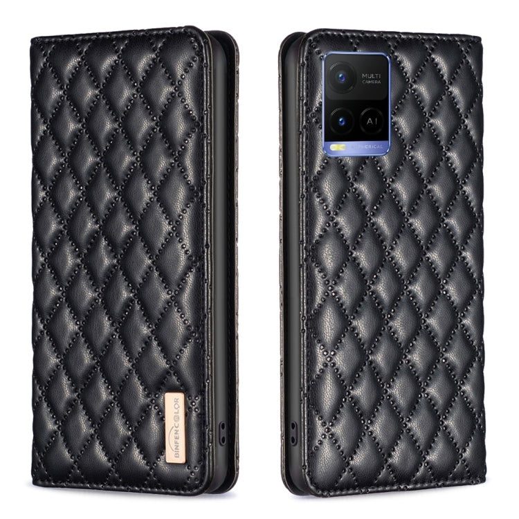 Custodia a conchiglia in pelle magnetica Diamond Lattice per vivo Y20, Y21s /