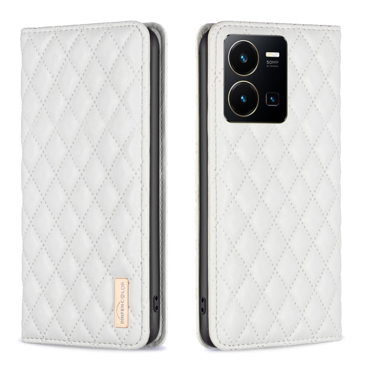 Custodia a conchiglia in pelle magnetica Diamond Lattice per vivo Y20, Y21s /