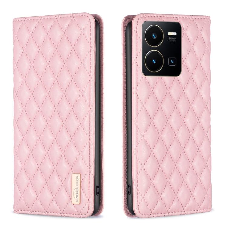 Custodia a conchiglia in pelle magnetica Diamond Lattice per vivo Y20, Y21s /
