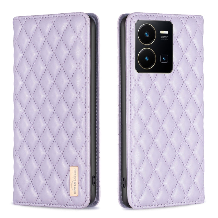Custodia a conchiglia in pelle magnetica Diamond Lattice per vivo Y20, Y21s /